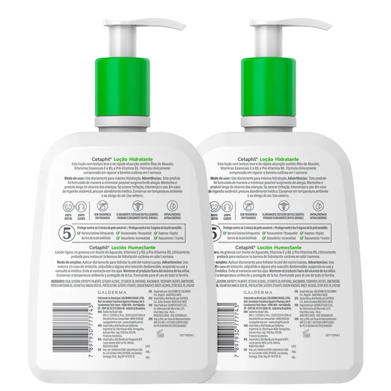 Kit Cetaphil Loção Hidratante Corporal e Facial (2 Unidades) - Imagem 2