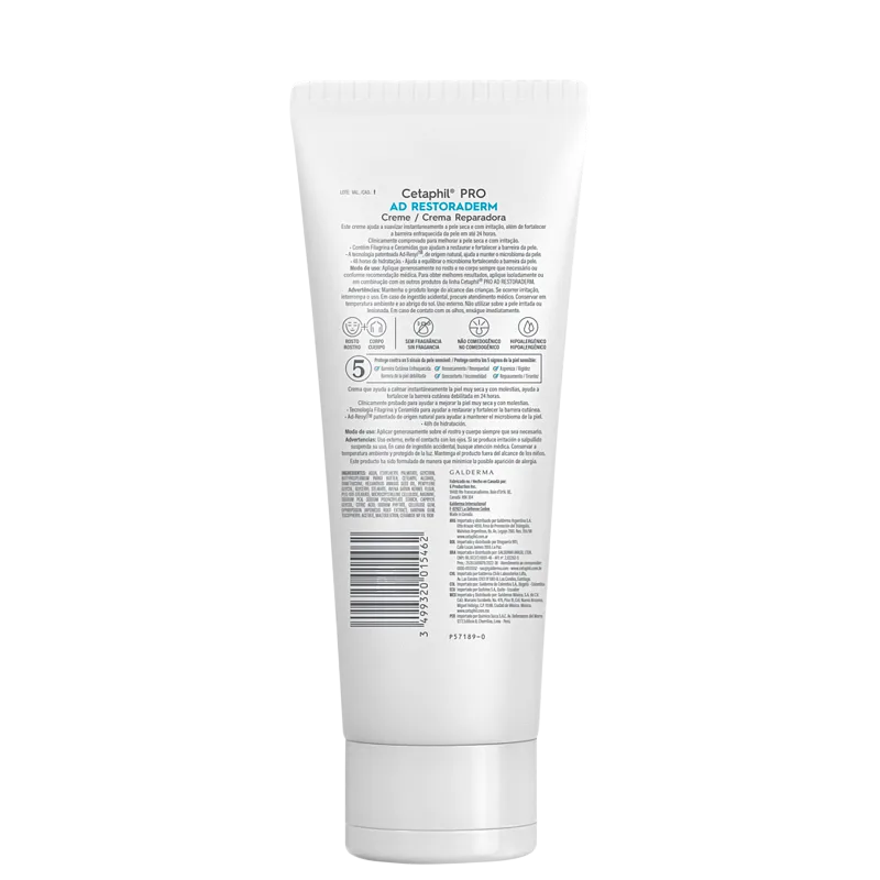 Cetaphil Pro AD Restoraderm - Creme Hidratante 227g - Imagem 2